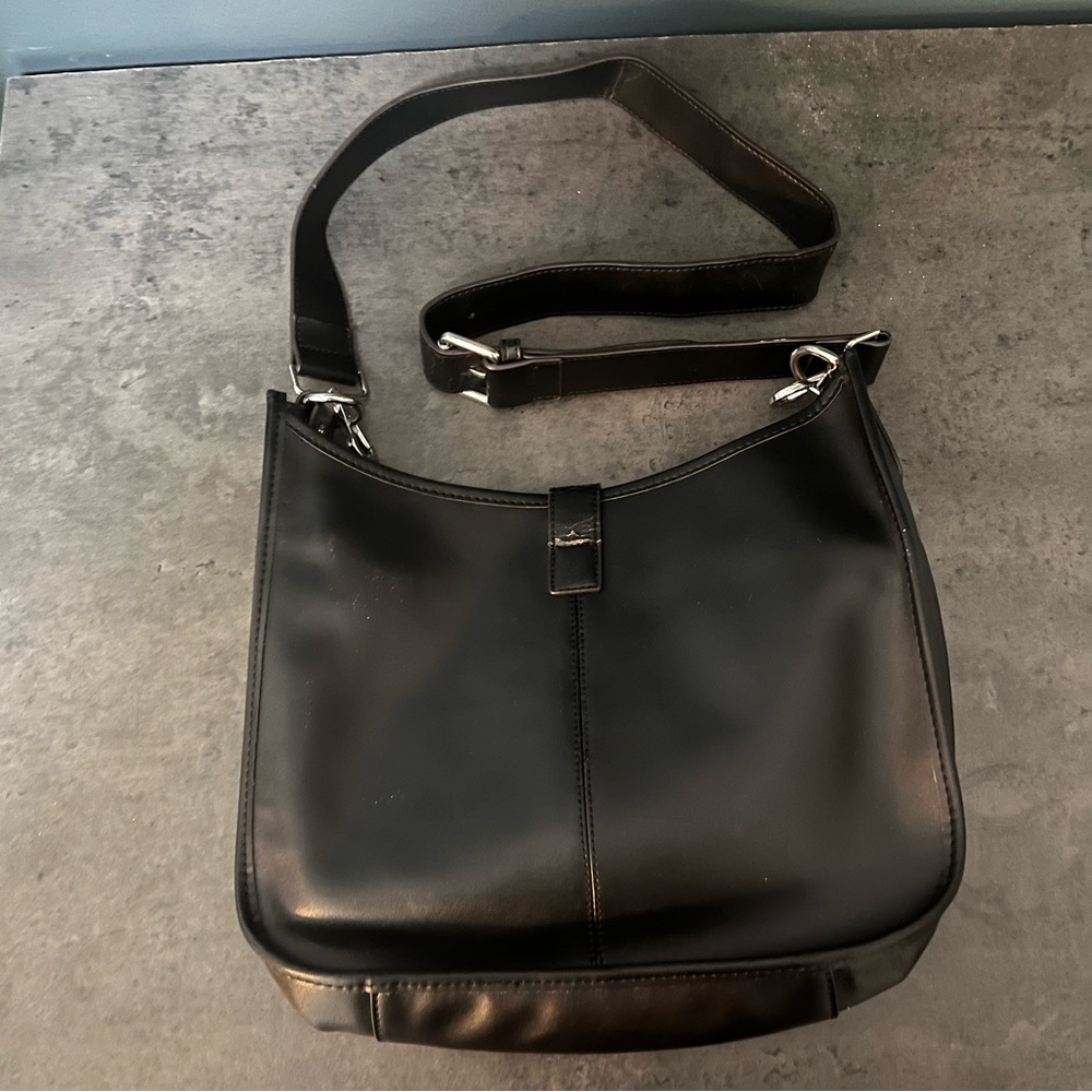 Co lab genuine leather Christopher job tote tassel cross body bag